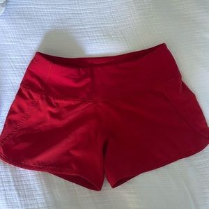 Size 2, 4 inch lulu lemon speed up shorts